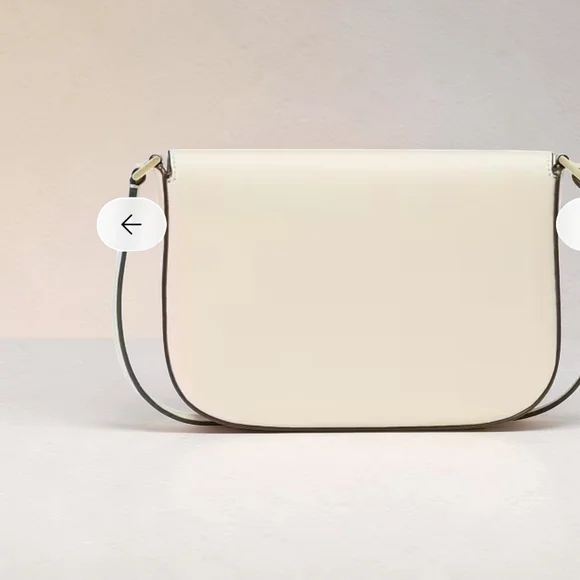 Kate Spade Staci Saffiano Leather Shoulder bag Pale Yellow - Picture 3 of 4